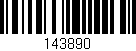 Código de barras (EAN, GTIN, SKU, ISBN): '143890'