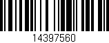 Código de barras (EAN, GTIN, SKU, ISBN): '14397560'