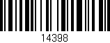 Código de barras (EAN, GTIN, SKU, ISBN): '14398'