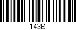 Código de barras (EAN, GTIN, SKU, ISBN): '143B'