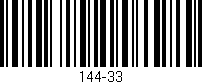 Código de barras (EAN, GTIN, SKU, ISBN): '144-33'