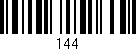 Código de barras (EAN, GTIN, SKU, ISBN): '144'