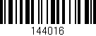 Código de barras (EAN, GTIN, SKU, ISBN): '144016'