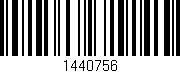 Código de barras (EAN, GTIN, SKU, ISBN): '1440756'