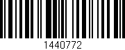 Código de barras (EAN, GTIN, SKU, ISBN): '1440772'