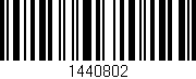 Código de barras (EAN, GTIN, SKU, ISBN): '1440802'