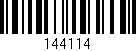 Código de barras (EAN, GTIN, SKU, ISBN): '144114'