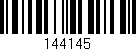 Código de barras (EAN, GTIN, SKU, ISBN): '144145'