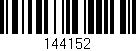 Código de barras (EAN, GTIN, SKU, ISBN): '144152'