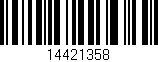 Código de barras (EAN, GTIN, SKU, ISBN): '14421358'