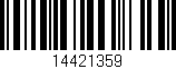 Código de barras (EAN, GTIN, SKU, ISBN): '14421359'