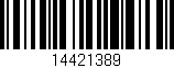 Código de barras (EAN, GTIN, SKU, ISBN): '14421389'