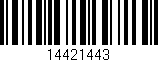 Código de barras (EAN, GTIN, SKU, ISBN): '14421443'