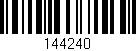 Código de barras (EAN, GTIN, SKU, ISBN): '144240'
