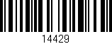 Código de barras (EAN, GTIN, SKU, ISBN): '14429'
