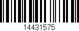Código de barras (EAN, GTIN, SKU, ISBN): '14431575'