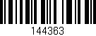 Código de barras (EAN, GTIN, SKU, ISBN): '144363'