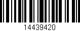 Código de barras (EAN, GTIN, SKU, ISBN): '14439420'