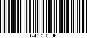Código de barras (EAN, GTIN, SKU, ISBN): '1443_3_0_UN'
