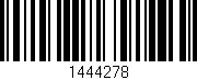 Código de barras (EAN, GTIN, SKU, ISBN): '1444278'