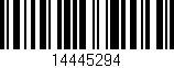 Código de barras (EAN, GTIN, SKU, ISBN): '14445294'