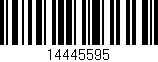 Código de barras (EAN, GTIN, SKU, ISBN): '14445595'