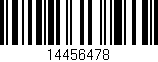 Código de barras (EAN, GTIN, SKU, ISBN): '14456478'