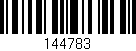 Código de barras (EAN, GTIN, SKU, ISBN): '144783'