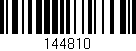 Código de barras (EAN, GTIN, SKU, ISBN): '144810'