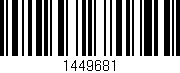 Código de barras (EAN, GTIN, SKU, ISBN): '1449681'