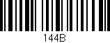 Código de barras (EAN, GTIN, SKU, ISBN): '144B'