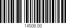 Código de barras (EAN, GTIN, SKU, ISBN): '14508.00'