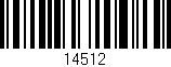 Código de barras (EAN, GTIN, SKU, ISBN): '14512'