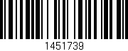 Código de barras (EAN, GTIN, SKU, ISBN): '1451739'