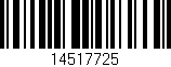 Código de barras (EAN, GTIN, SKU, ISBN): '14517725'