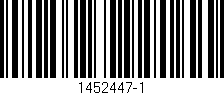 Código de barras (EAN, GTIN, SKU, ISBN): '1452447-1'