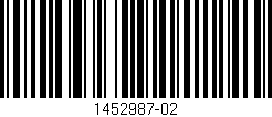 Código de barras (EAN, GTIN, SKU, ISBN): '1452987-02'