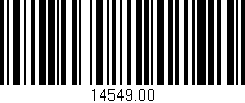 Código de barras (EAN, GTIN, SKU, ISBN): '14549.00'