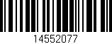 Código de barras (EAN, GTIN, SKU, ISBN): '14552077'