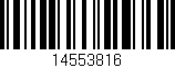 Código de barras (EAN, GTIN, SKU, ISBN): '14553816'