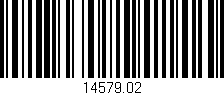 Código de barras (EAN, GTIN, SKU, ISBN): '14579.02'