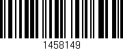Código de barras (EAN, GTIN, SKU, ISBN): '1458149'