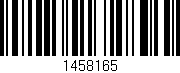 Código de barras (EAN, GTIN, SKU, ISBN): '1458165'