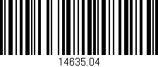 Código de barras (EAN, GTIN, SKU, ISBN): '14635.04'