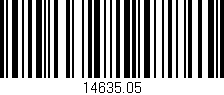 Código de barras (EAN, GTIN, SKU, ISBN): '14635.05'