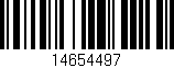 Código de barras (EAN, GTIN, SKU, ISBN): '14654497'