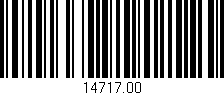 Código de barras (EAN, GTIN, SKU, ISBN): '14717.00'