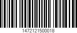 Código de barras (EAN, GTIN, SKU, ISBN): '1472121500018'