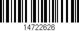 Código de barras (EAN, GTIN, SKU, ISBN): '14722626'