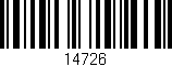 Código de barras (EAN, GTIN, SKU, ISBN): '14726'